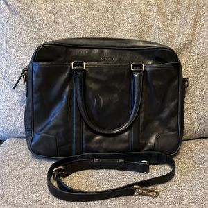 Coach Black Leather Briefcase